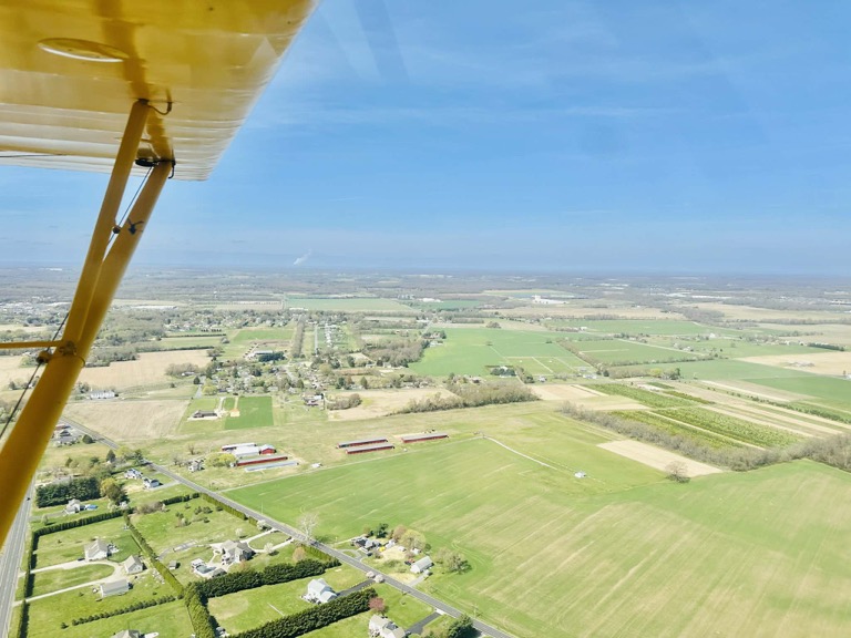 Flying over South Jersey